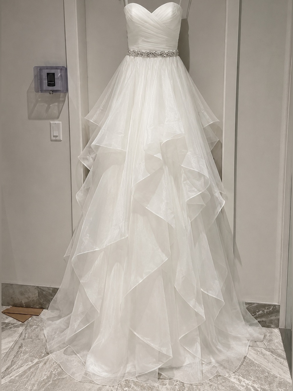 White Organza Wedding Gown